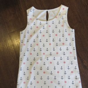SOLD White Nautical Sheath Dress